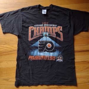 Vintage Pro Player Philadelphia Flyers 1997 Eastern Conference Champs T-Shirt